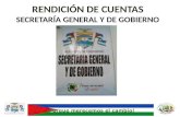 Rendición de Cuentas 2012-2015,  Secretaria General y de Gobierno