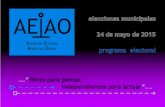 Programa Electoral AEAO Municipales 2015