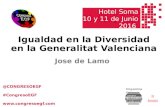 Ponencia Jose de Lamo en I Congreso Empresarial e Institucional LGBT Friendly 2016