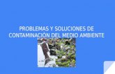 Problemas y soluciones de contaminaciòn del medio ambiente
