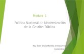 Modulo  1: Política Nacional de Modernización de la gestión Pública