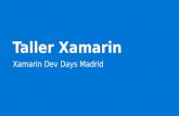 Xamarin Dev Days Madrid - Taller Xamarin