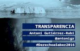 Sobre el concepto transparencia