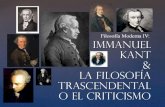 Immanuel Kant y la filosofía trascendental o el criticismo