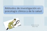 Metodos de investigacion en psicologia clinica y de la salud