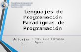 Lenguajes de programación: Paradigmas de Programación