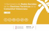 V Barómetro de Redes Sociales y Destinos Turísticos de la Comunitat Vvalenciana