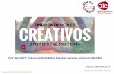 EMPRENDEDORES CREATIVOS: TRANSFORMANDO SUEÑOS EN REALIDADES.