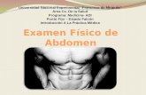 Examen fisico de abdomen