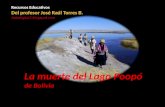 La muerte del Lago Poopó en Bolivia