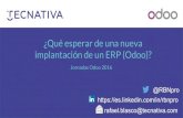 Jornadas Odoo 2016 - ¿Qué esperar de una nueva implantación de un ERP (Odoo)? - Rafael Blasco