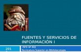 Fuentes y servicios de información i