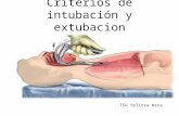 Criterios de intubación y extubacion exposicion 2