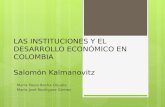 Las instituciones y el desarrollo económico en Colombia