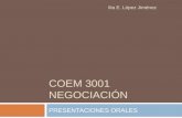 COEM 3001 negociación