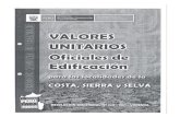 Valores unitarios aplicables al 2012 cajamarca