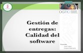 Amparo Belmonte - Gestión de entregas. Calidad de software - semanainformatica.com 2016