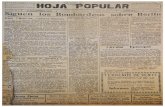 El Periódico  "Hoja Popular"  del mes de  Enero 1944