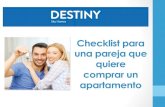 Checklist para una pareja que quiere comprar un apartamento