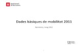 Dades bàsiques de mobilitat 2011