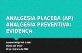 Analgesia placeba