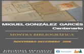 Guía da exposición Miguel Gonzalez Garcés. Centenario
