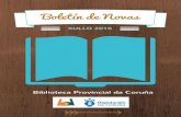 Boletín de novedades bibliográficas do mes de xullo de 2016. Biblioteca Provincial Deputacion da Coruña