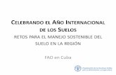 Celebrando el Ano internacional de los Suelos, FAO cuba, Sintesis AMS Cuba 2015