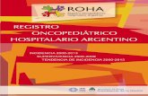Registro Oncopediátrico Hospitalario  Argentino - 2015