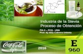 Proceso industrial de la stevia 2016