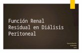 Función renal residual en diálisis peritoneal