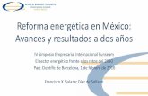 Reforma energética en México: Avances y resultados a dos años. Francisco Salazar