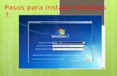 Presentación de instalacion de windows 7