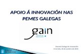 Apoio a innovacion nas pemes galegas 2016