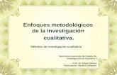 Enfoques metodologicos de la investigacion cualitativa
