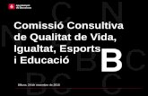 SSTG. Comissió Consultiva de Qualitat de Vida, Igualtat, Esports i Educació