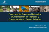 Empresas de Recursos Naturales: Diversificación de Ingresos y Tierras Privadas - Wesley Neal