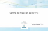 Comité de Dirección del itdUPM. 19 de diciembre de 2016