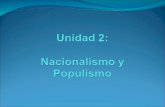 Unidad 2: ¨Nacionalismo y Populismo¨