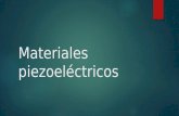 Materiales piezoeléctricos