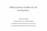 Infecciones virales en el embarazo. Dra. Ana Carvajal