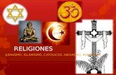 RELIGIONES - JUDAISMO, ISLAMISMO, CATOLICOS, INDUISMO.