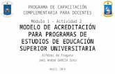 Modelo de acreditación para programas de estudios de educación superior universitaria