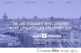 De las Ciudades Inteligentes a las Comunidades Colaborativas - InnDEA Valencia