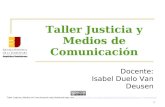 ENJ-100 Taller Justicia y Medios de Comunicacion