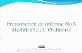ENJ-100 Presentación de Informe No. 5 Modificado de Ordinario - Taller Requerimientos Administrativos y Seguimiento de Casos de la Defensa Pública