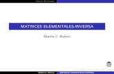 Matrices elementales e inversas