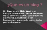 ¿Que es un Blog y para que Sirve?