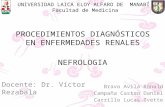 Procedimientos diagnósticos en enfermedades renales