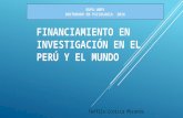Financiamiento en investigación en el perú y el